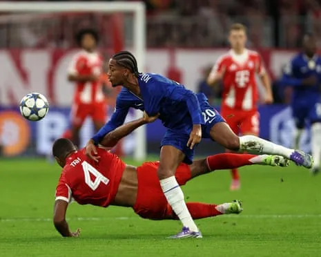 The Blues' boss rages when Bayern Munich defender Jonathan Tah escapes dismissal in UCL setback