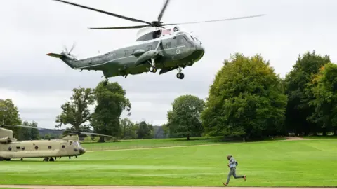 Trump Rerouted and Compelled to Change Aircraft On the Way to Stansted Airport
